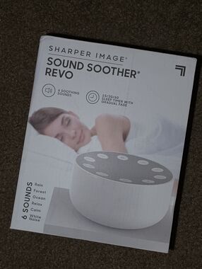 Sharper Image Sound Soother Revo White and Gray